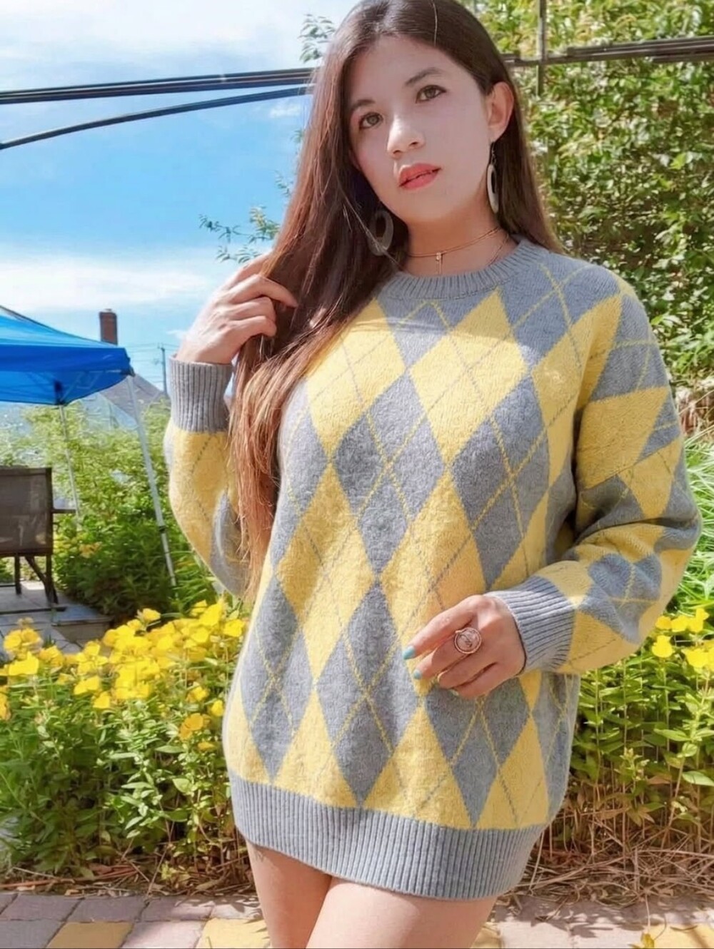 New Style! Stylish Pullover Knit Sweater